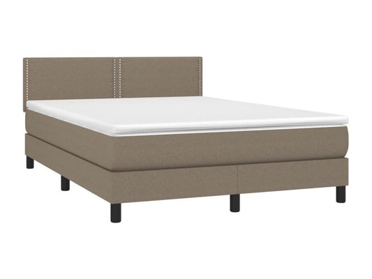 Lit à sommier tapissier avec matelas Dekonao 140x190 cm Tissu HXPU01438