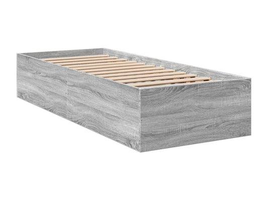 Cadre de lit Nobellea gris 90x190 cm bois d'ingénierie FHFP56881