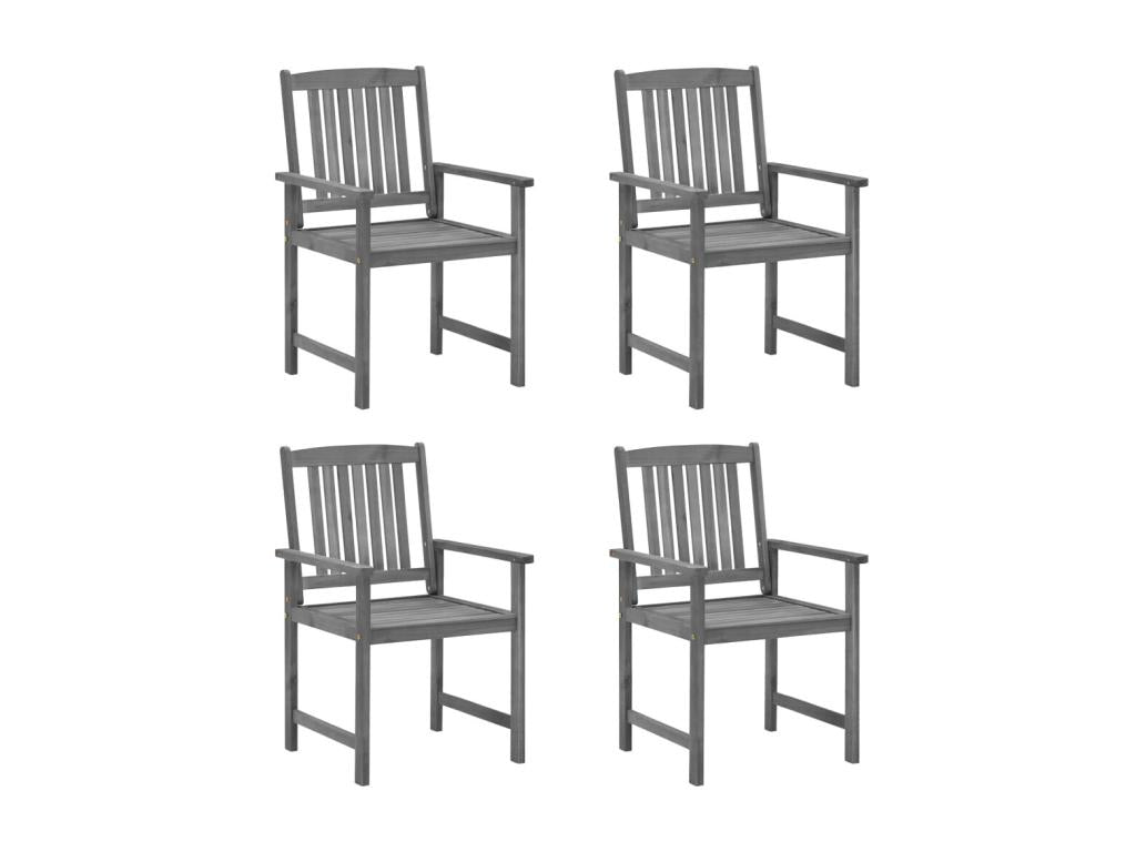 Chaises de metteur en scène avec coussins 4 pcs Gris Dekonao 20 MRIQ15866