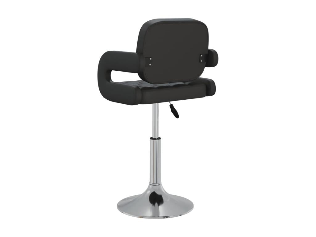 Chaises à manger pivotantes lot de 2 noir similicuir ILWY27869