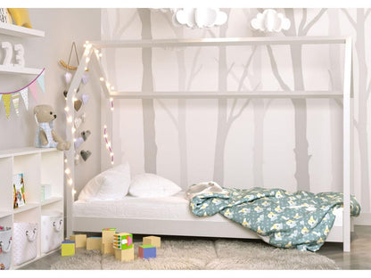 Lit Cabane Enfant Dekonao - Blanc 200x90cm JFGH30730