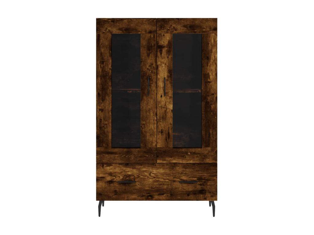 Buffet haut chêne fumé 69.5x31x115 cm bois d'ingénierie XOJU59138