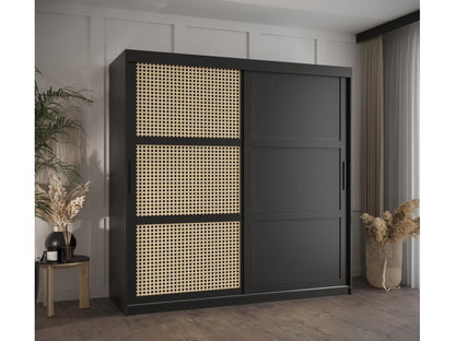 ARMOIRE Nobellea 3 À PORTES COULISSANTES 200/180/62 2 Portes negro AAWO88230