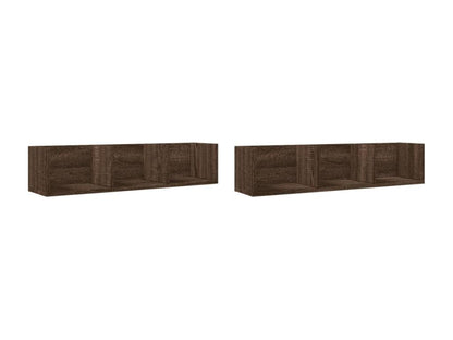 Armoires murales 2pcs chêne marron 75x18x16.5cm bois ingénierie KCXQ89279