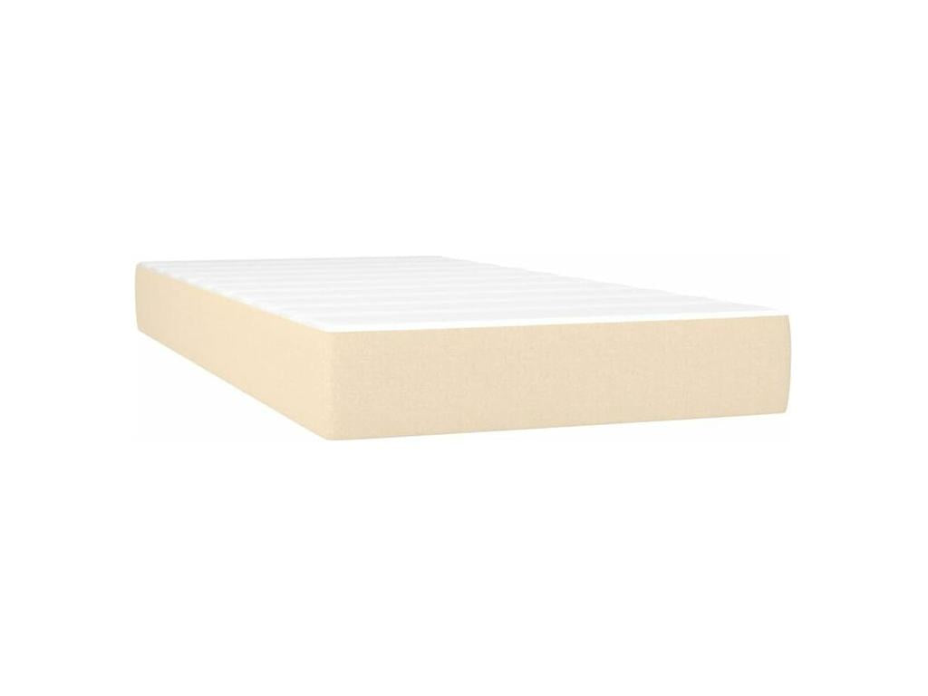 Sommier à Dekonao de lit avec matelas Crème 200x200 Tissu FVLP13736