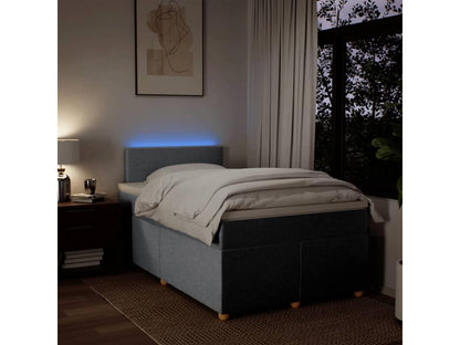 Sommier à Dekonao de lit avec matelas Gris clair 120x200cm Tissu AFKF99218