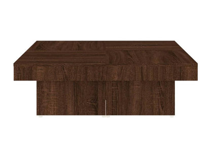 Table basse Chêne marron 90x90x28 cm Bois d'ingénierie VJHD97283