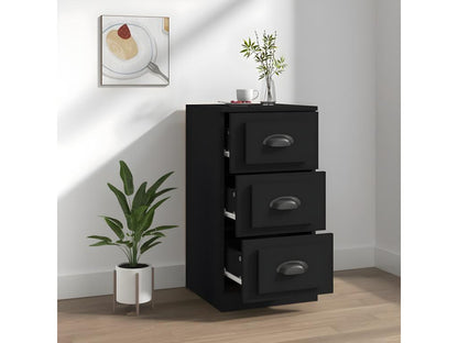 Buffet noir 36x35.5x67.5 cm bois d'ingénierie OCKD75198
