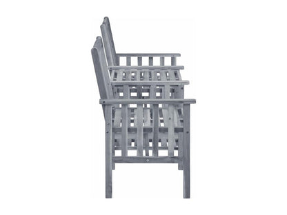 Chaises de jardin avec table à thé et coussins Dekonao solide ZYSU85176