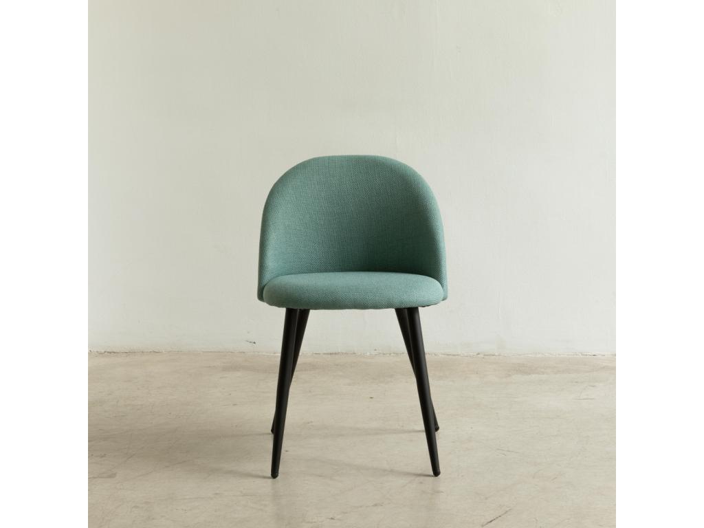 Chaise tapissé noir 77 cm x 51 cm-Dekonao CXME50651