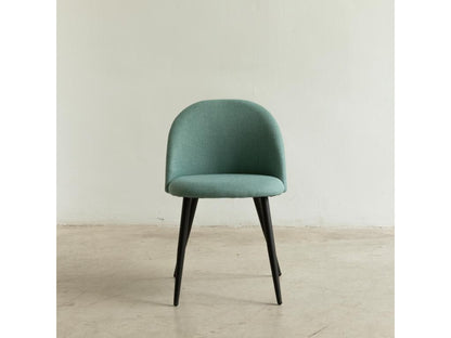 Chaise tapissé noir 77 cm x 51 cm-Dekonao CXME50651