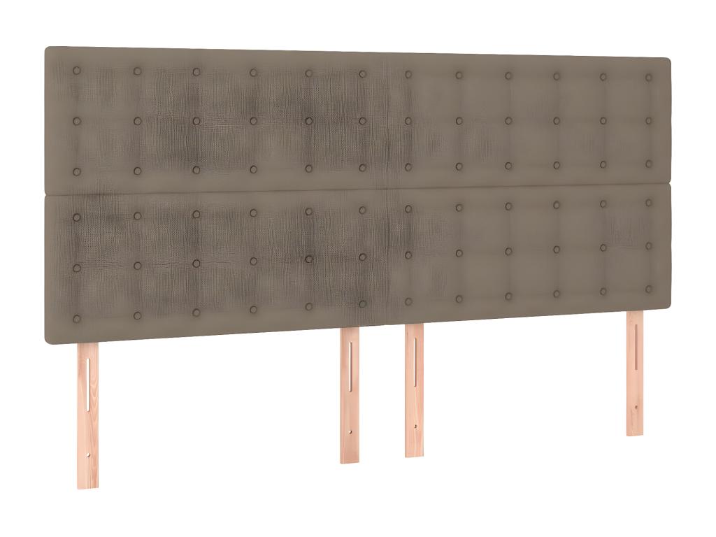 Tête de lit à LED Nobellea 160x5x118/128 cm Tissu VUHA49850