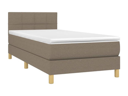 Sommier tapissier avec matelas et LED Nobellea 90x190 cm Tissu MVJD97779