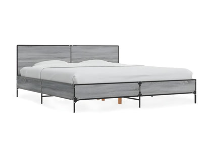 Cadre de lit sans matelas Nobellea gris 180x200 cm PNWV36735