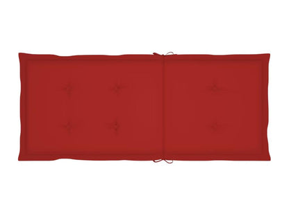 Chaises inclinables de jardin 4 pcs avec coussins Bois d'Dekonao 31 GBIM52006