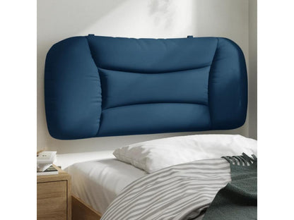 Coussin de tête de lit bleu 90cm tissu HYUC56205
