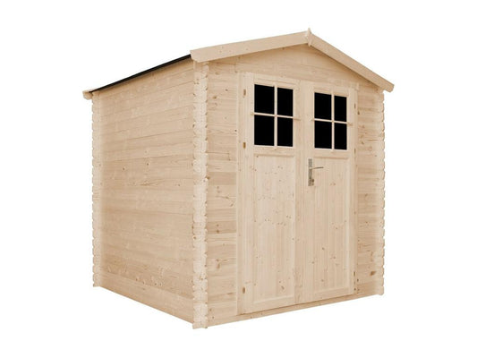 Abri de jardin en bois - porte verrouillable de haute qualité- 3.53 m2 - Nobellea M343F IZJJ48122