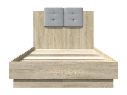 Cadre de lit avec LED sans matelas chêne Dekonao 75x190 cm NAIW51732