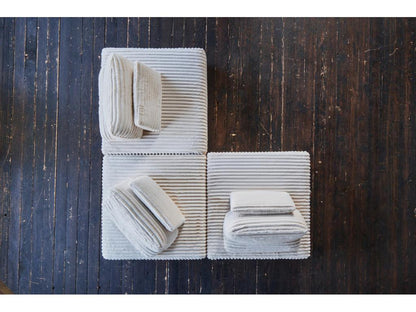 Canapé - blanc crème velours côtelé - Nobellea SOFT ZRKT85314