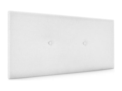 Nobellea Tête de lit en tissu Nobellea lisse avec Boutons 90x50cm Lits 80/90 - Blanc MRTX27530