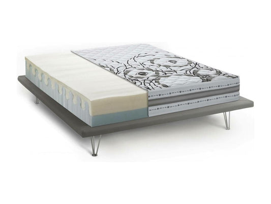 Matelas double Dekonao matelas en mousse à mémoire de forme et Waterfoam Made in Italy anti-acariens et hypoallergénique 160x190h 22 cm ZHNI11059