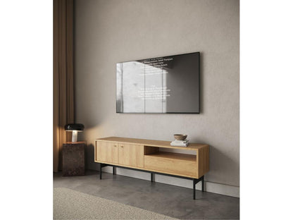 Meuble TV - 154 cm - couleur du bois de caryer - Dekonao OQHB12938