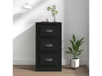 Buffet noir 36x35.5x67.5 cm bois d'ingénierie OCKD75198