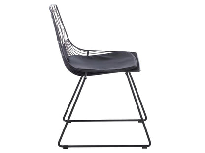 2 chaises filaires métal noir - Dekonao OYLE66975