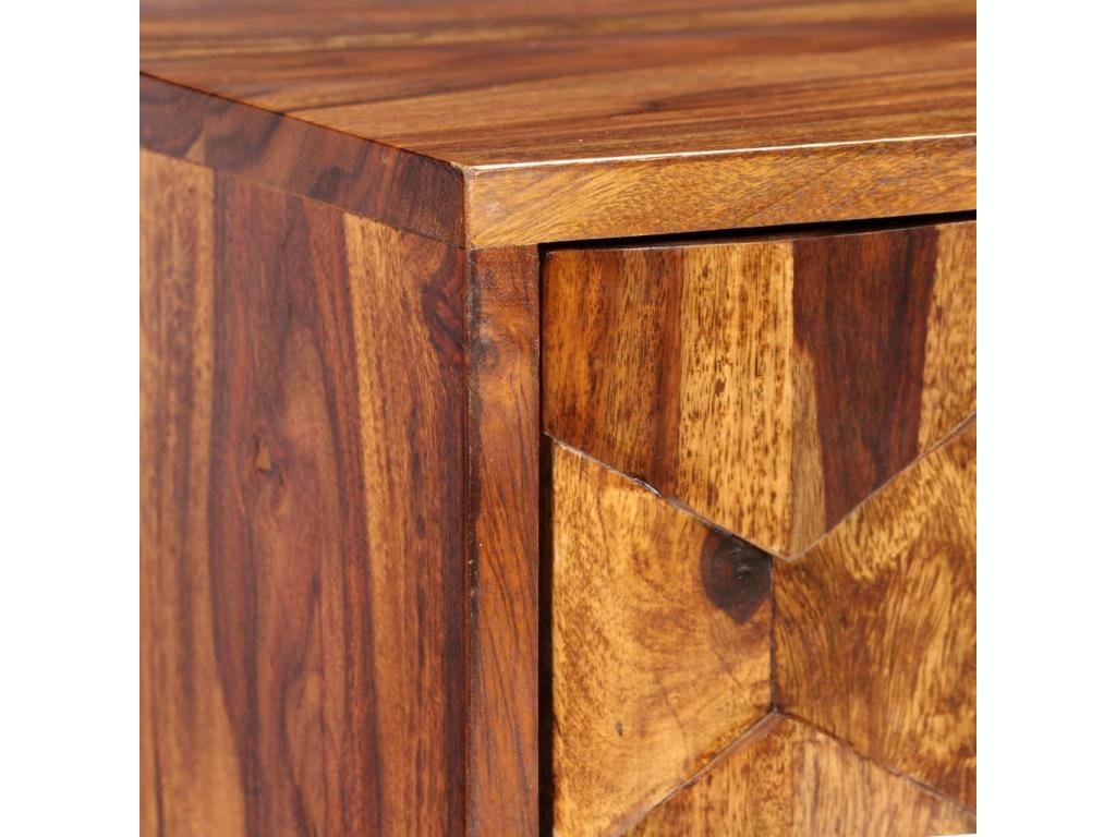 Meuble TV Bois massif de Sesham 140x30x40 cm BTNA17315