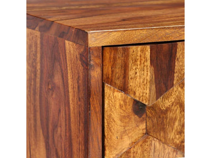 Meuble TV Bois massif de Sesham 140x30x40 cm BTNA17315