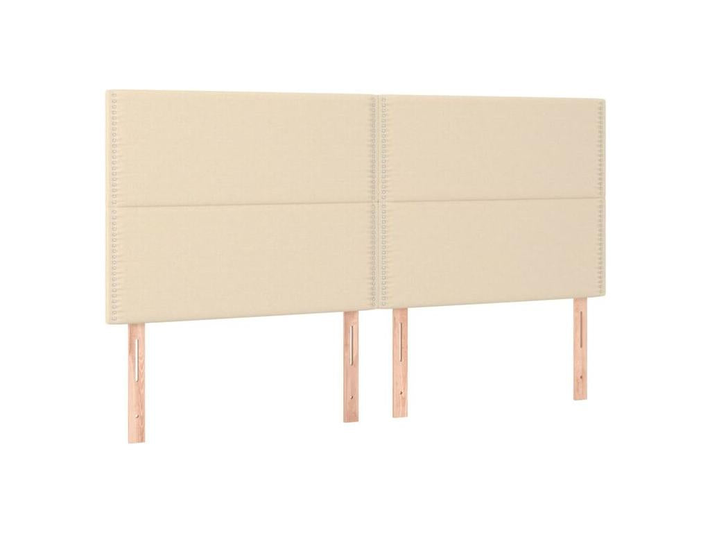 Sommier à Dekonao de lit avec matelas Crème 200x200 Tissu FVLP13736