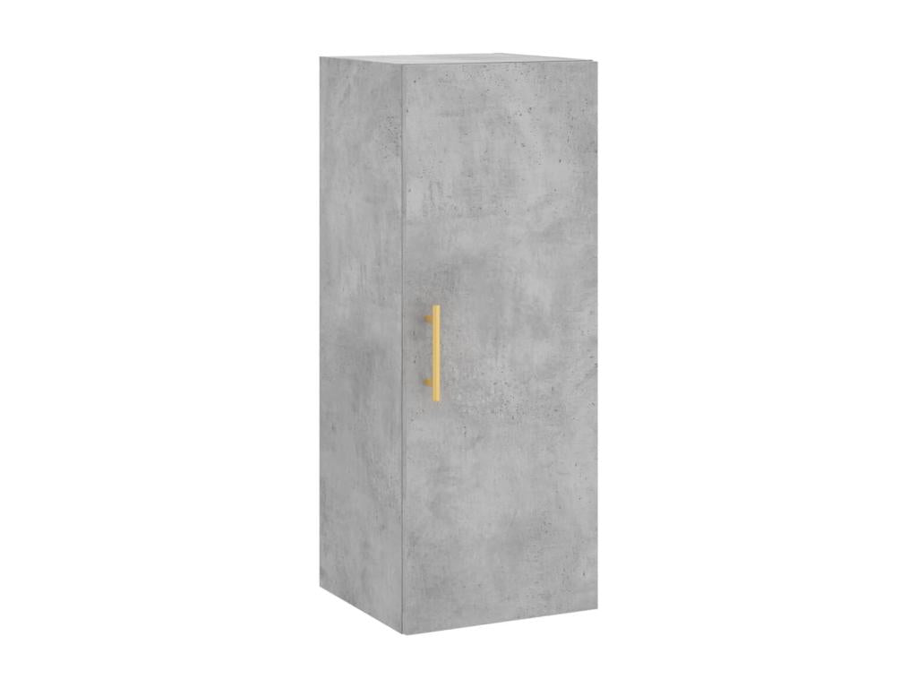 Buffet haut Gris béton 34.5x34x180 cm Bois d'ingénierie AORX82527