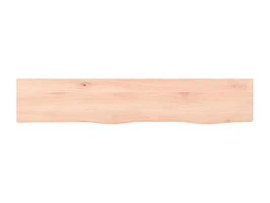 Étagère murale 100x20x6 bois de chêne massif non traité JZDV06337