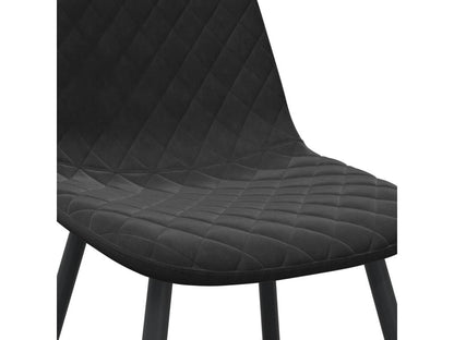 Chaises à manger lot de 6 noir velours DSZM55024