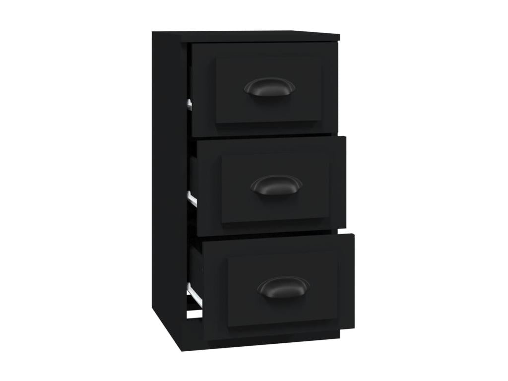 Buffet noir 36x35.5x67.5 cm bois d'ingénierie OCKD75198