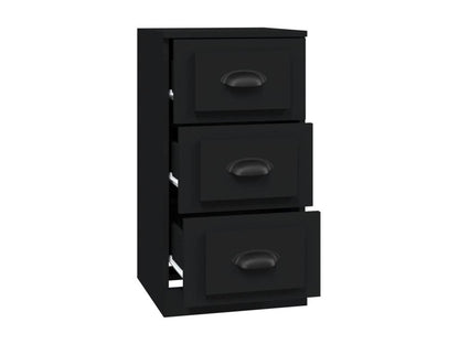 Buffet noir 36x35.5x67.5 cm bois d'ingénierie OCKD75198