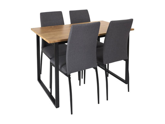 Table Et 4 Chaises Tissu Dekonao M1 ZJSQ23324