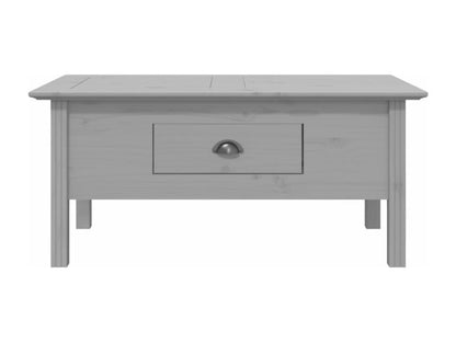 Table basse Dekonao gris 100x55x45 bois de pin massif RMLJ33899