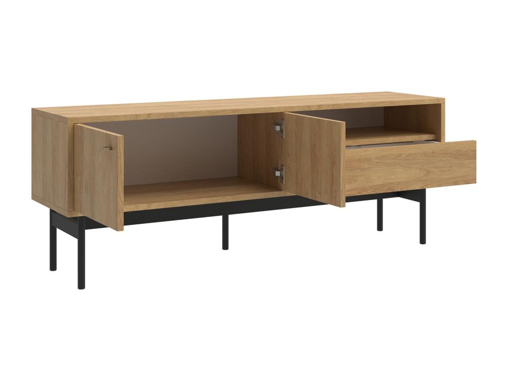 Meuble TV - 154 cm - couleur du bois de caryer - Dekonao OQHB12938