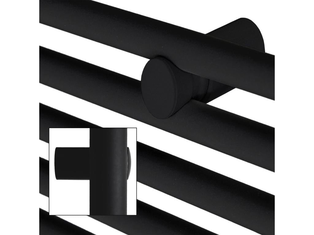 Radiateur de salle de bain Dekonao raccord latéral sèche-serviettes noir 50x120cm RUVX78700