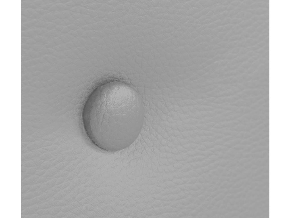 Dekonao Tête de lit similicuir avec 2 Dekonaoées de boutons 105x50cm Lits 105 - Gris clair OEQN40285