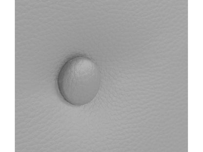 Dekonao Tête de lit similicuir avec 2 Dekonaoées de boutons 105x50cm Lits 105 - Gris clair OEQN40285