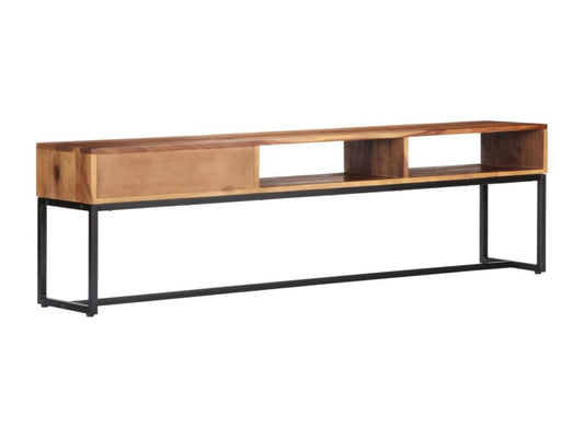 Meuble TV 160x30x45 cm Bois de Sesham massif OZZP95061