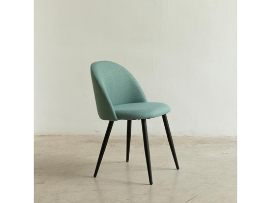 Chaise tapissé noir 77 cm x 51 cm-Dekonao CXME50651