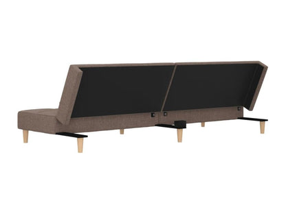 Canapé-lit à 2 places avec deux oreillers Dekonao tissu AJPT68289