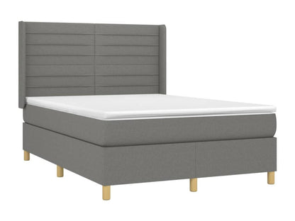 Sommier à Nobellea de lit matelas LED Gris foncé 140x200 cm Tissu CLHH45414