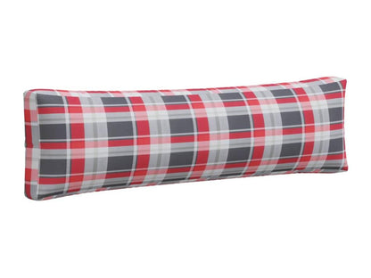 Coussins de palette 2 pièces carreaux rouges tissu TQAR39878