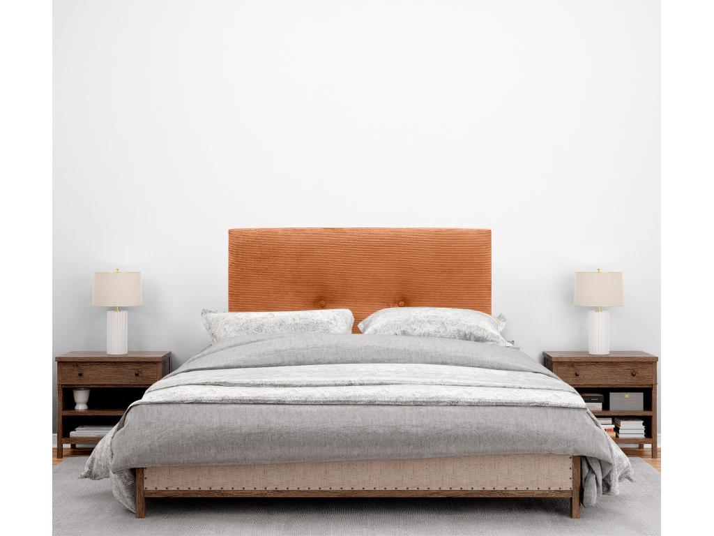 Boisona Tête de Lit Velours Côtelé Uni avec Boutons 105x50 Lits 105 - Boisona VGRP17583