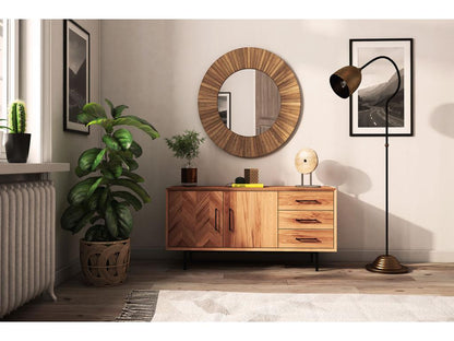 Dekonao - Commode en bois massif de cœur de hêtre huilé naturel GWDC74157