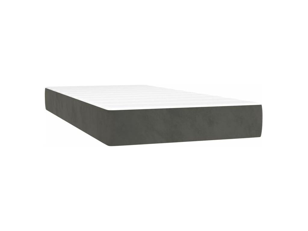 Sommier à Dekonao de lit avec matelas Gris foncé 100x200 JQWS11685